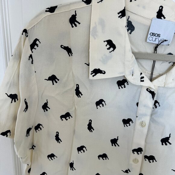 ASOS Curve Elephant Shirt - Picture 2 of 4